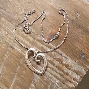 James Avery Large mother's love pendant w necklace